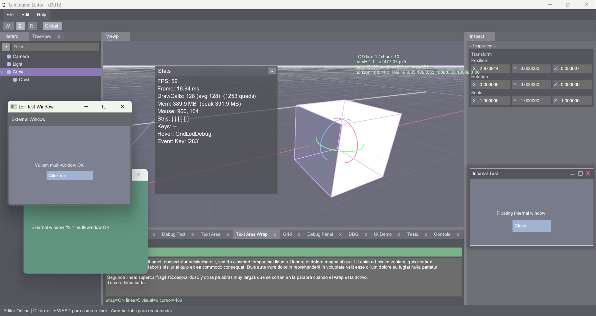 Leir Engine Native Batched UI System