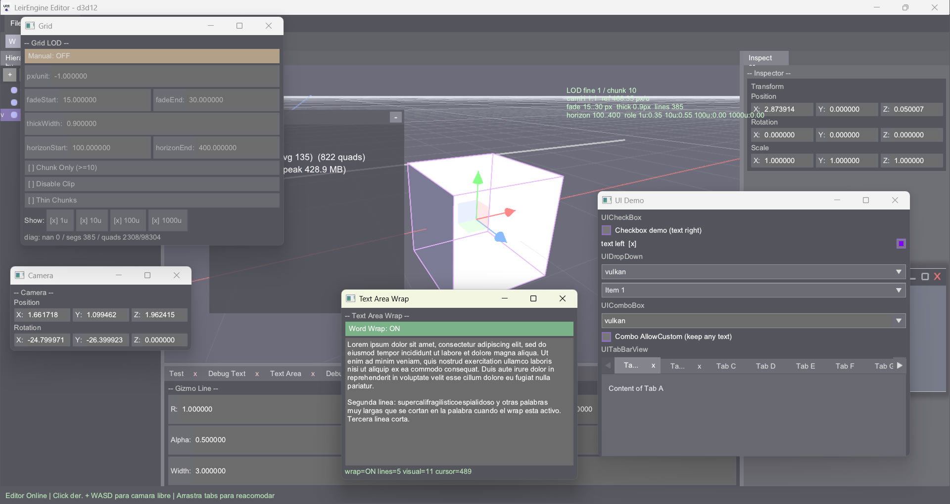 Leir Engine Native Batched UI System